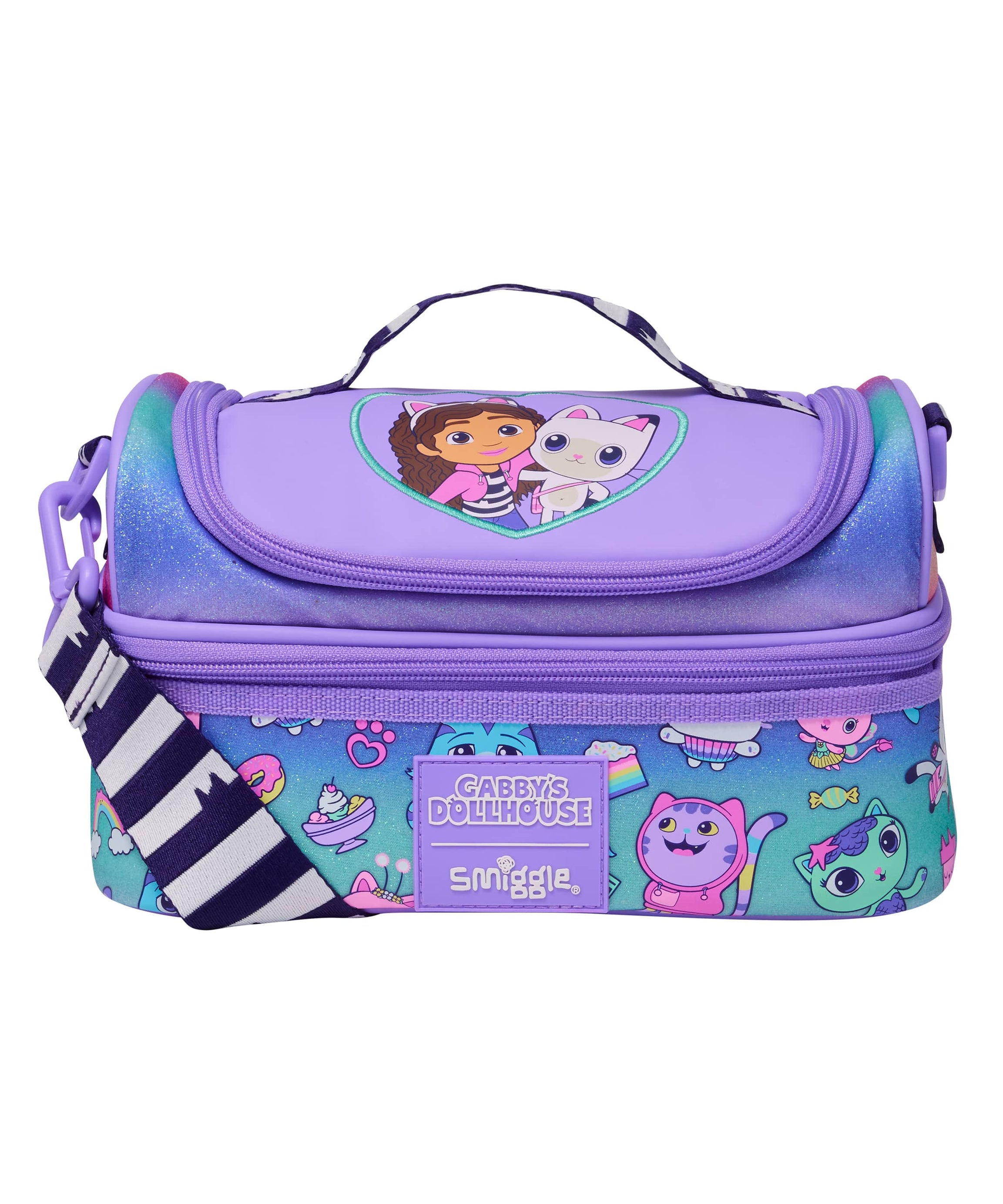 Smiggle - Gabbys Dollhouse Çift Katlı Beslenme Çantası-Dinossi