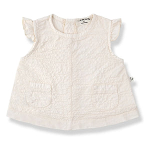 1+ in the family - Apolonia Seersucker Blouse and Bloomer Set | Ecru