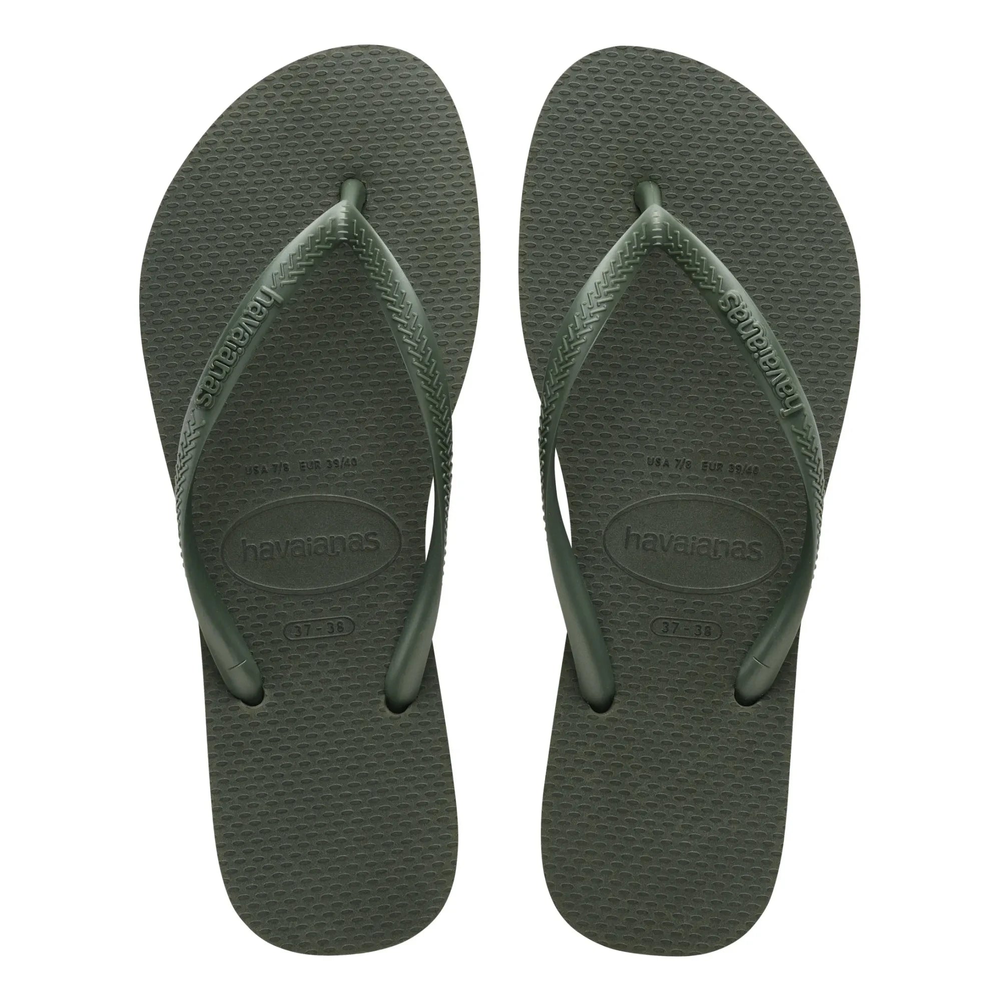 Havaianas - İnce parmak arası terlik | Zeytin yeşili