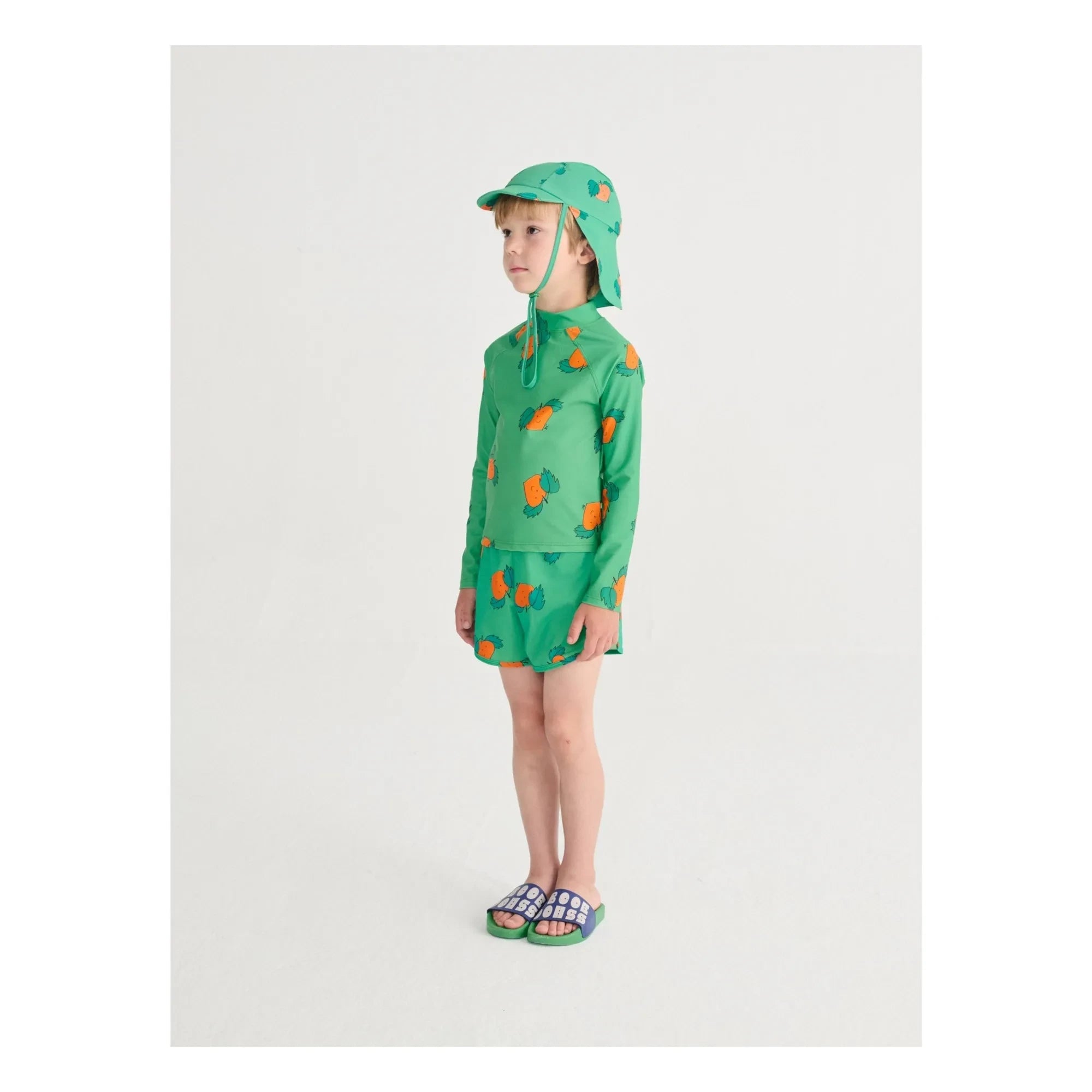 Bobo Choses - Orangefarbene Badekappe | Grün