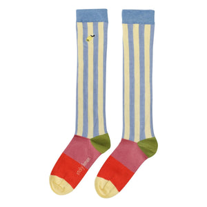 Sticky Lemon - Gestreifte Socken | Blau
