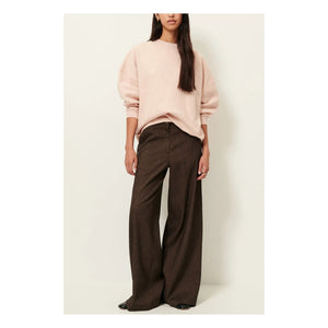 Sessùn - Chebbi Oversize Organik ve Geri Dönüştürülmüş Pamuk Sweatshirt | Marled pembe