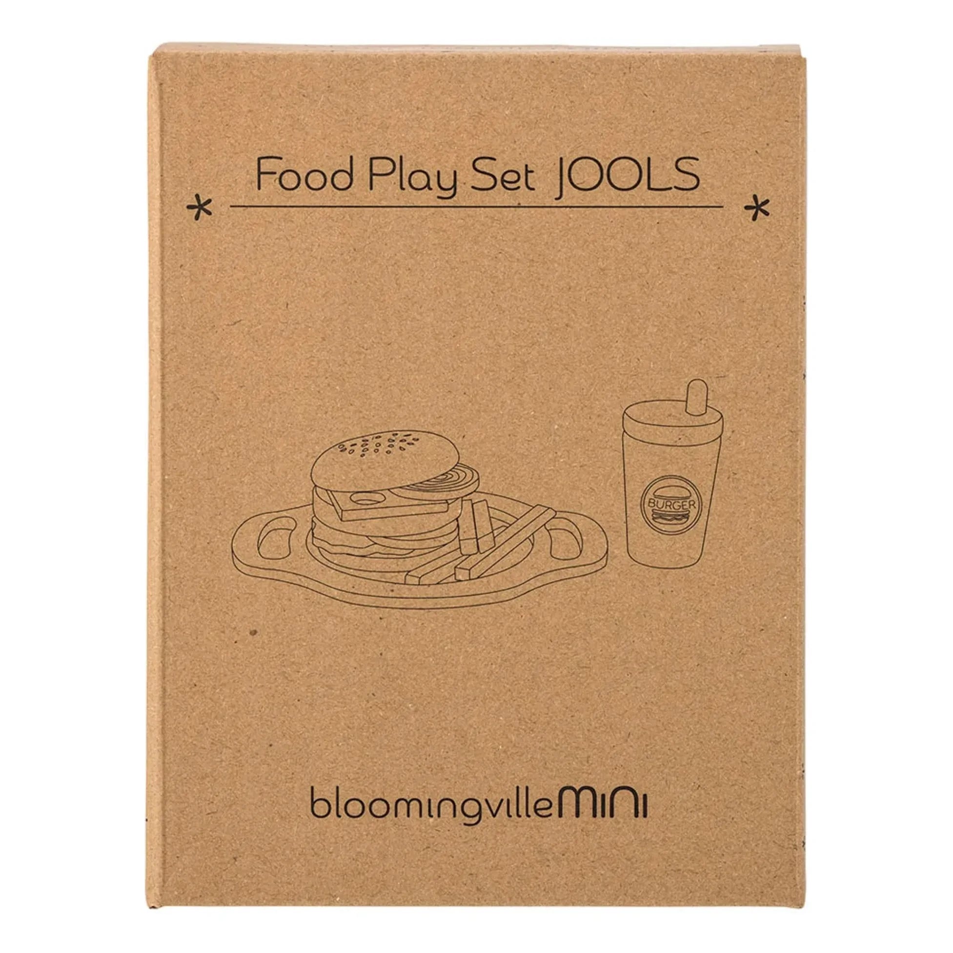 Bloomingville Mini - Jools Burger Set | Rot