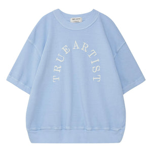 True Artist - Kurzarm-Sweatshirt Nr. 12 Bio-Baumwolle | Hellblau