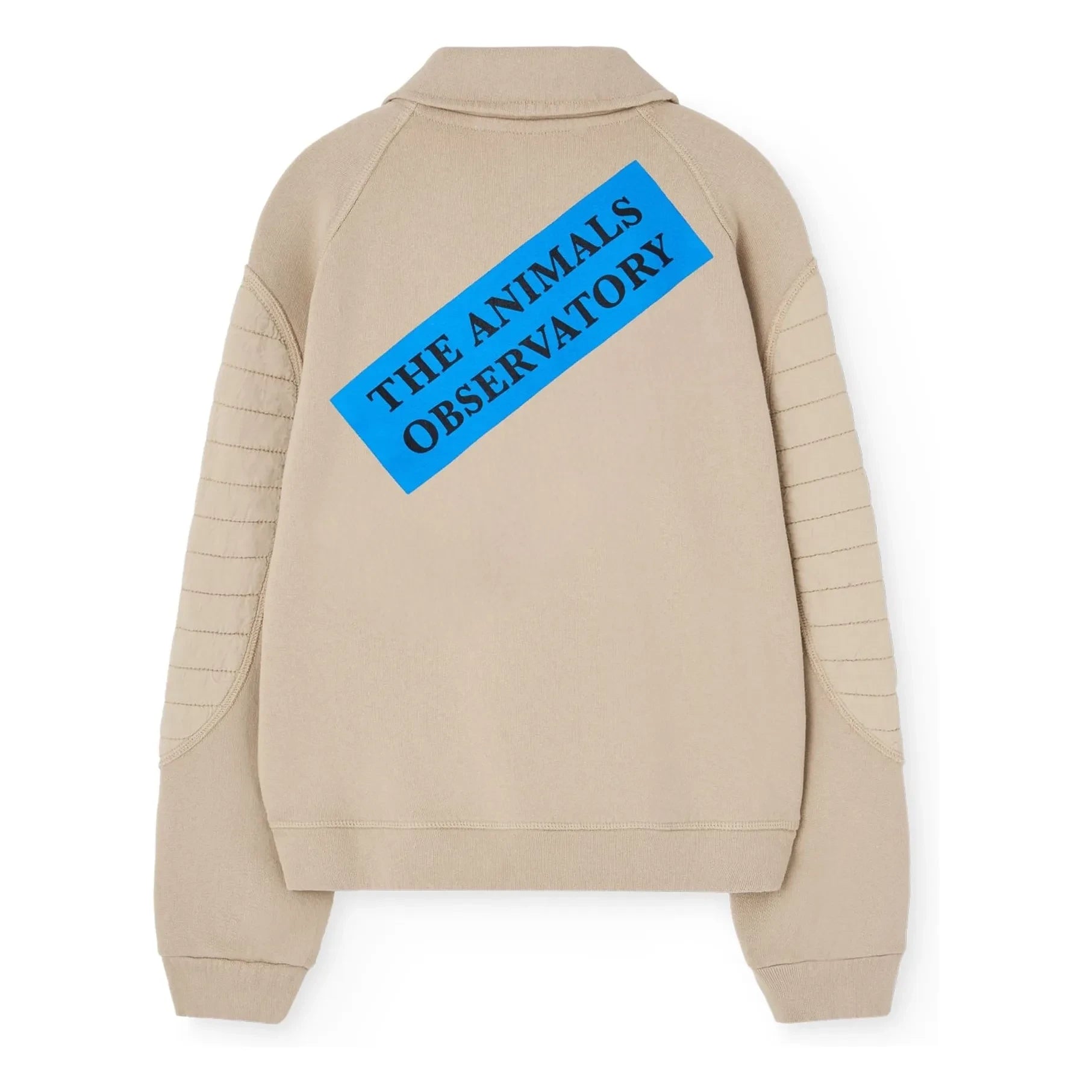 The Animals Observatory - Seahorse kapüşonlu fermuarlı sweatshirt | Natural