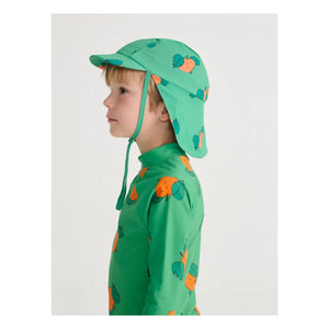 Bobo Choses - Orangefarbene Badekappe | Grün