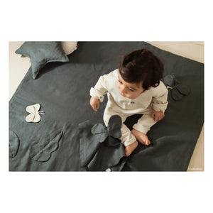 Nobodinoz - Butterfly Soft Toy - French Linen | Blue