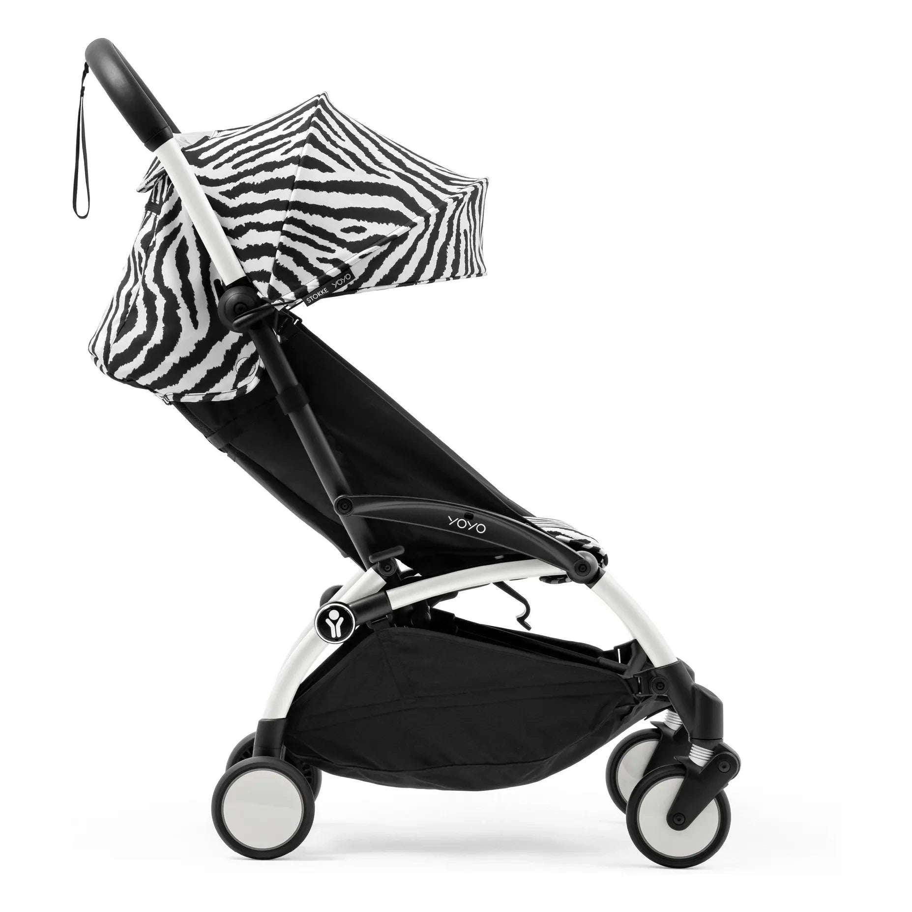 Stokke® - YOYO³ 6+ Baby Stroller White Frame | Zebra