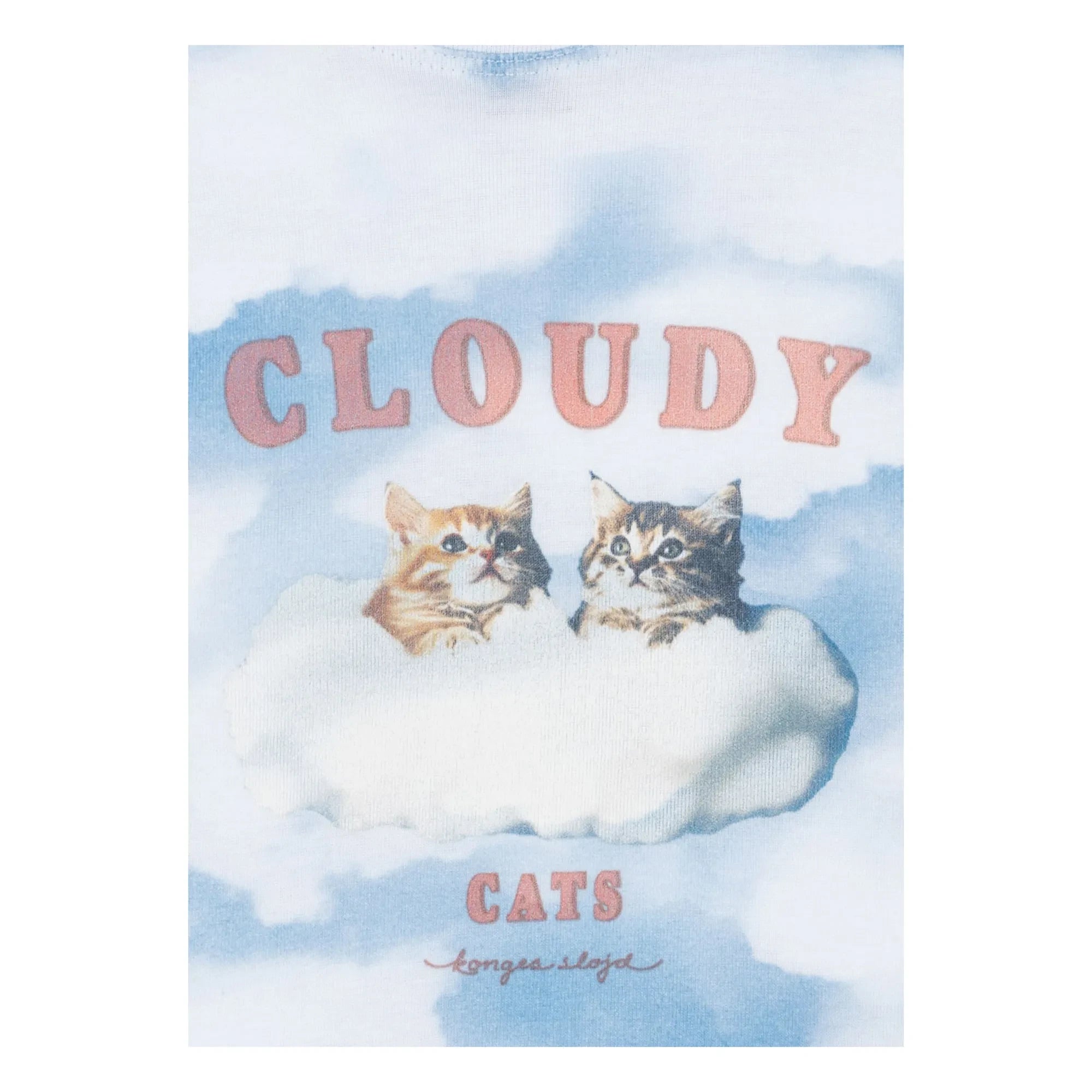 Konges Sløjd - Elli Cloudy Organik pamuklu T-shirt | Açık mavi