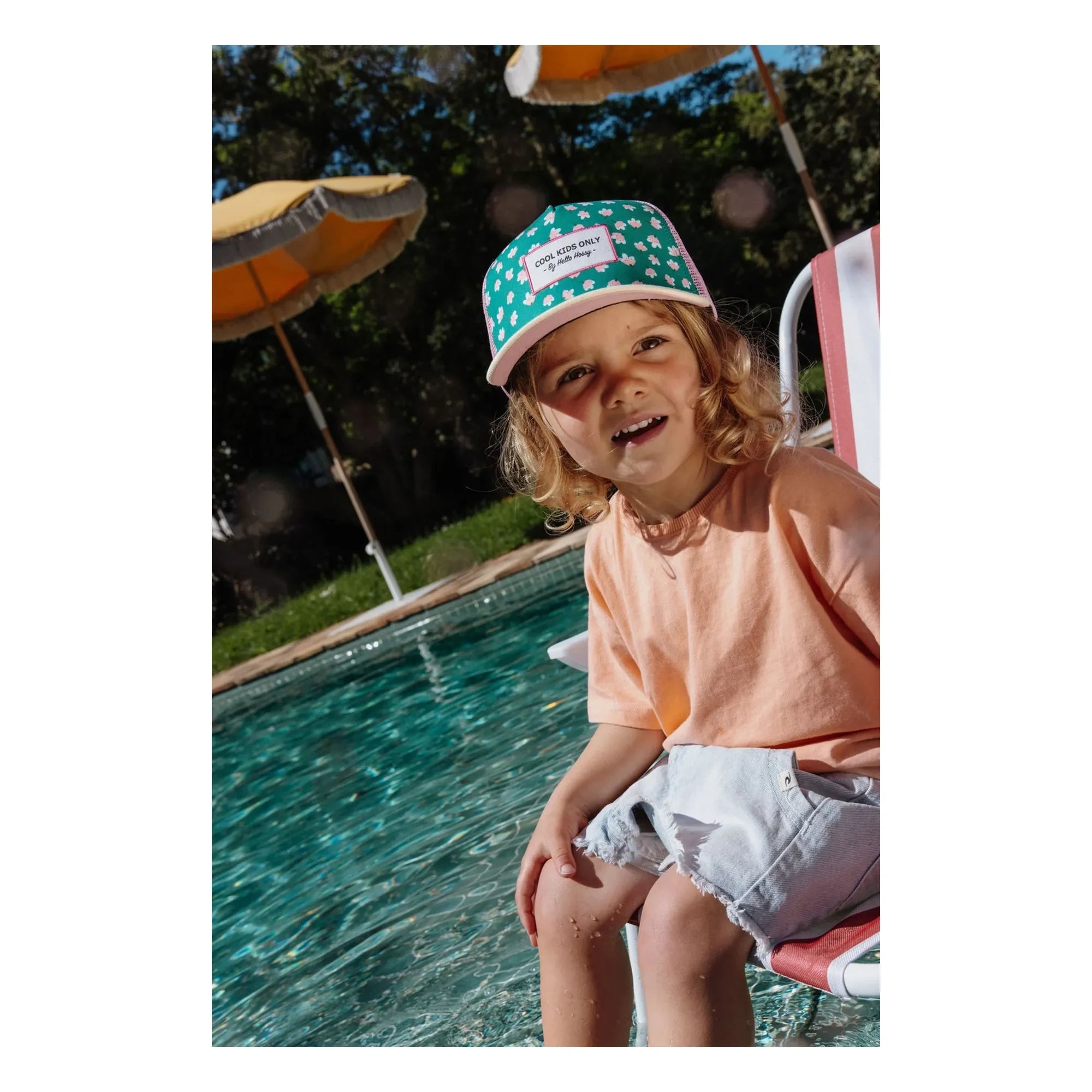 Hello Hossy - Trucker Garden Joy Kavisli Vizörlü Şapka Geri Dönüştürülmüş Lifler | Yeşil