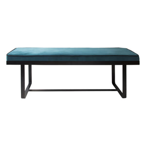 Maison Sarah Lavoine - Gaspard kadife bench | Sarah Blue
