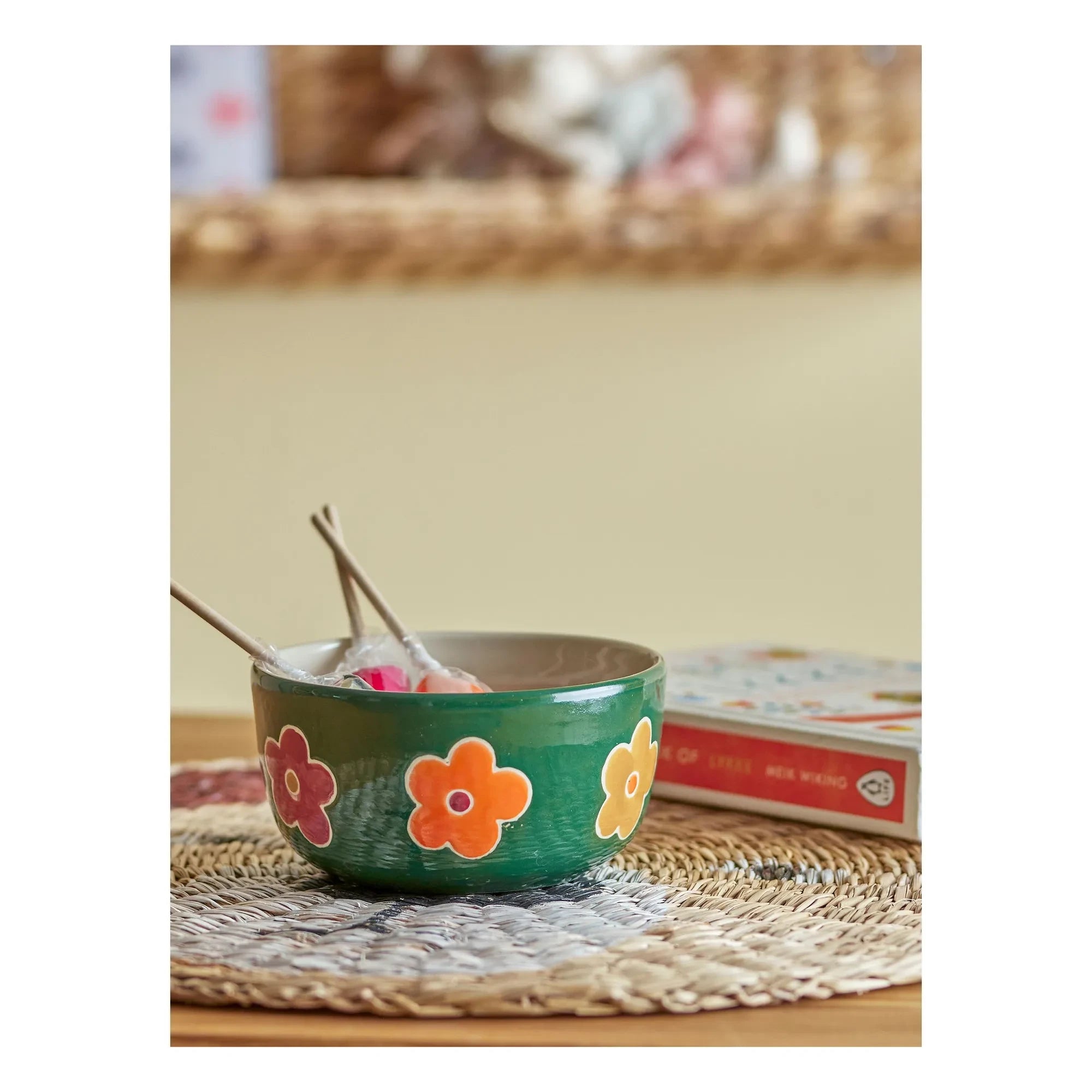 Bloomingville Mini - Addy stoneware kase | Yeşil