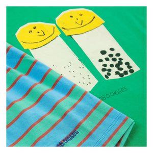 Bobo Choses - Salt and Pepper Organic Cotton T-Shirt and Shorts Set | Green