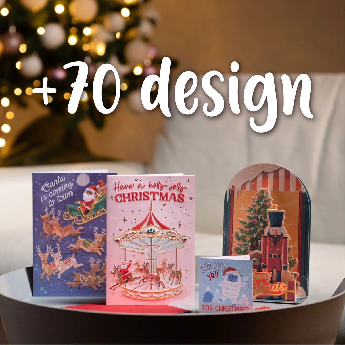 Legami - Cableway Christmas Greeting Card - Greeting Card