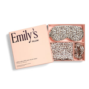 Emily's Pillow - Leopard Print Silk Sleepwear Set