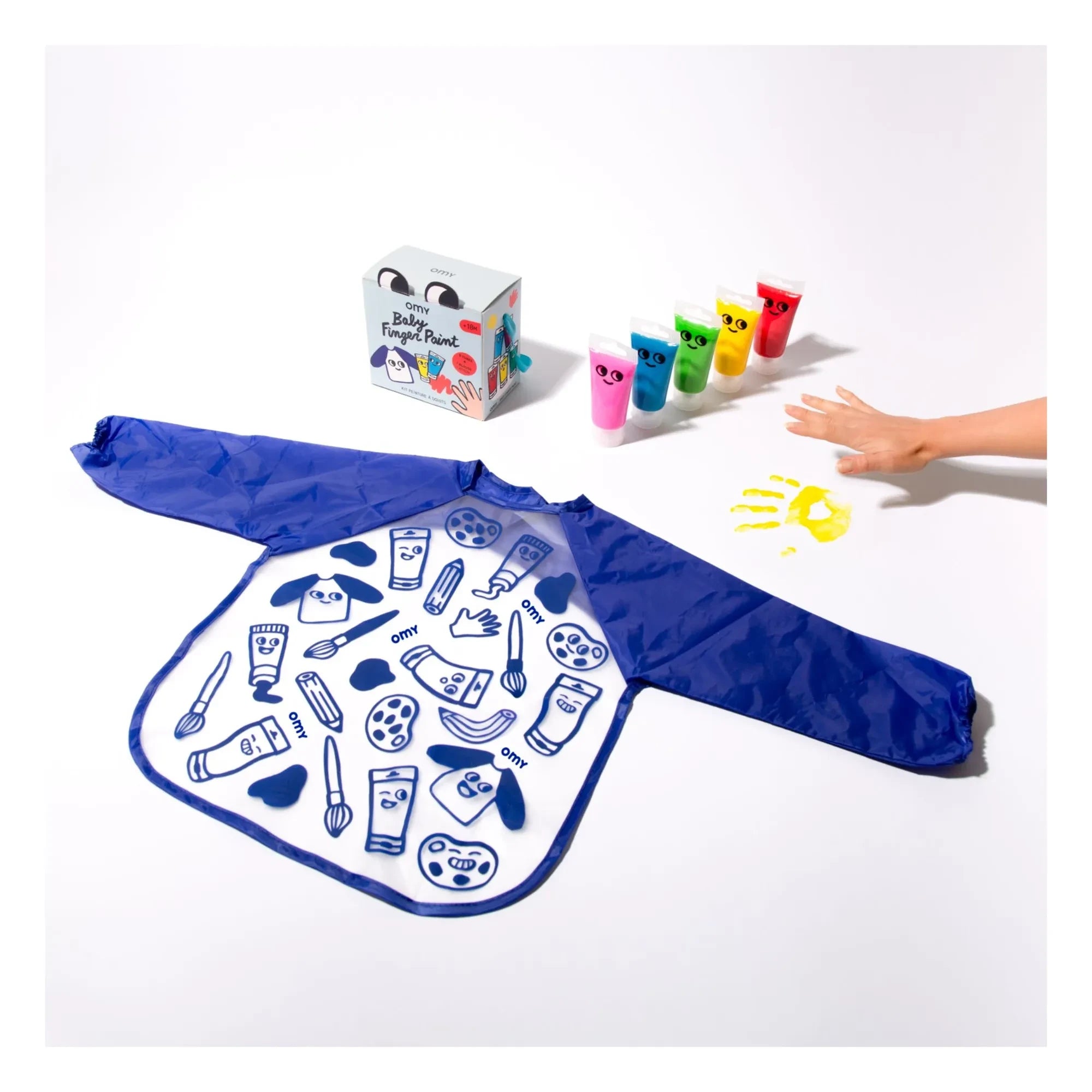 Omy – Fingerfarben-Set – 5 Tuben