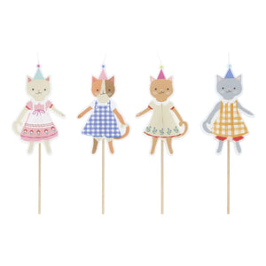 Meri Meri - Kitten Club doğum günü mumları - 4'lü set