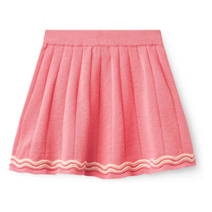 Copenhagen Colors – Tennisrock aus Bio-Baumwoll-Strick | Zuckerrosa