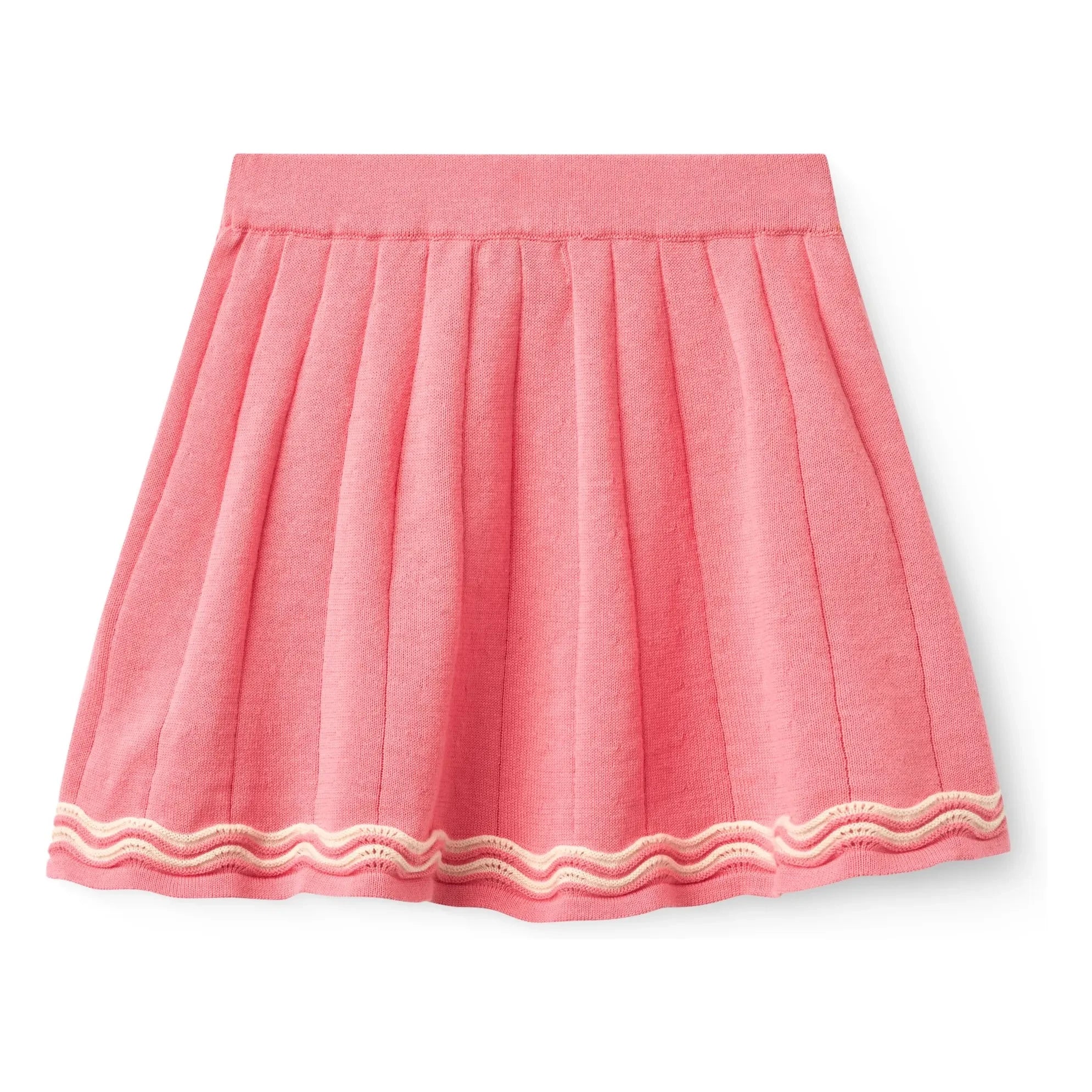 Copenhagen Colors – Tennisrock aus Bio-Baumwoll-Strick | Zuckerrosa