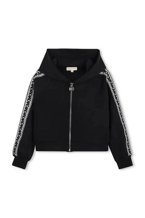 Çocuklar için fermuarlı ve kapüşonlu sweatshirt