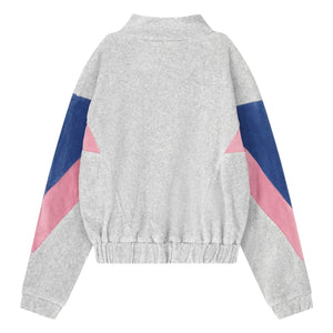Cos I Said So - Farbblock-Jacke aus Bio-Baumwolle | Graumeliert