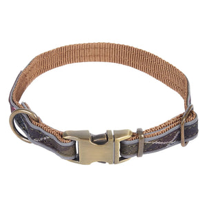 Barbour - Tartan Reflective Dog Collar | Dark Brown