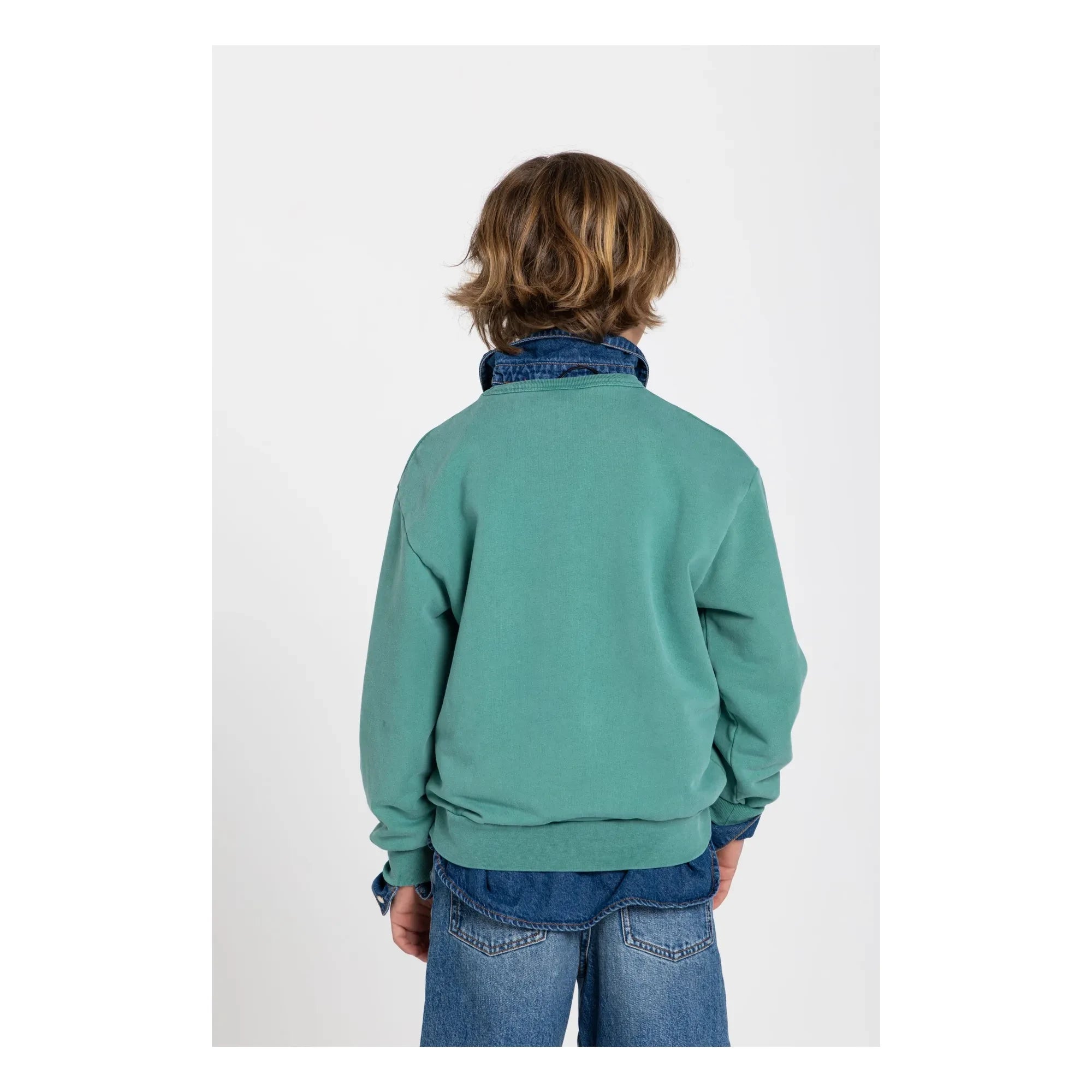 Hundred Pieces - Ryde Wheelers Sweatshirt aus Bio-Baumwolle | Smaragdgrün
