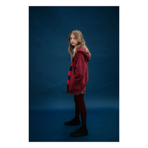 Repose AMS – Sweatshirt mit Reißverschluss aus Bio-Baumwolle | Bordeaux