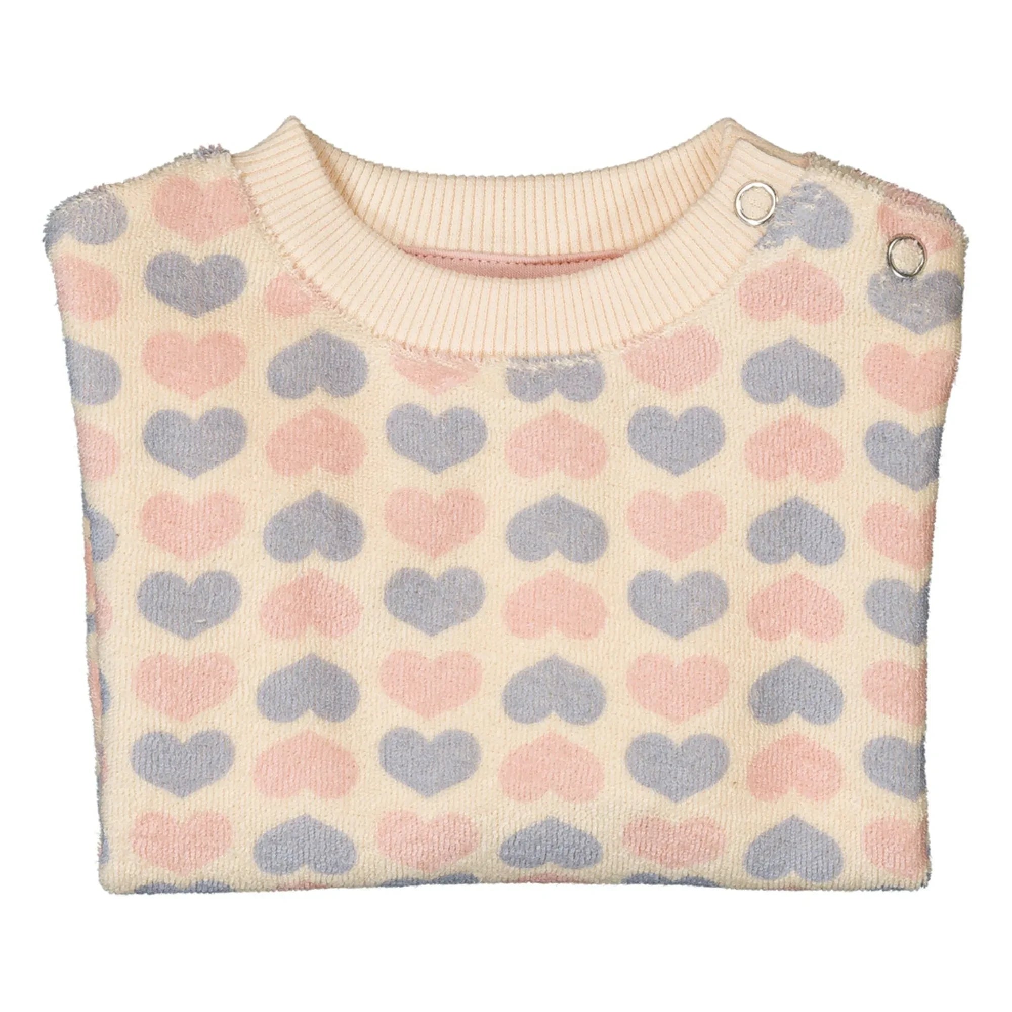 Louis Louise - Jimmy Hearts Terry Sweatshirt | Soluk Pembe