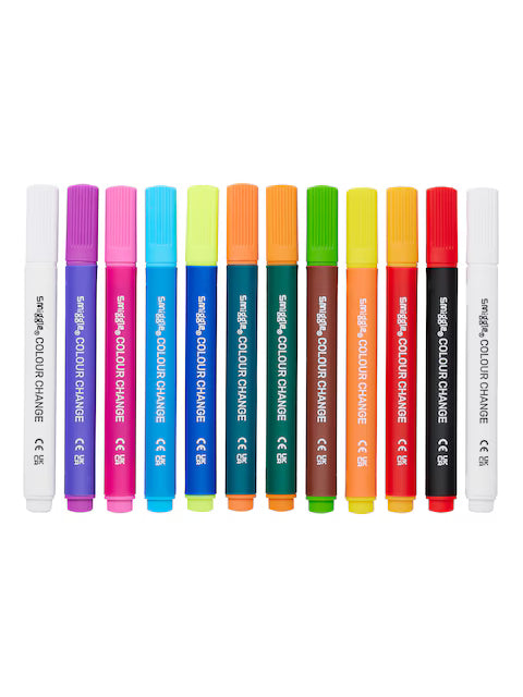 Smiggle - 12 pezzi di pennarelli colorati che cambiano colore