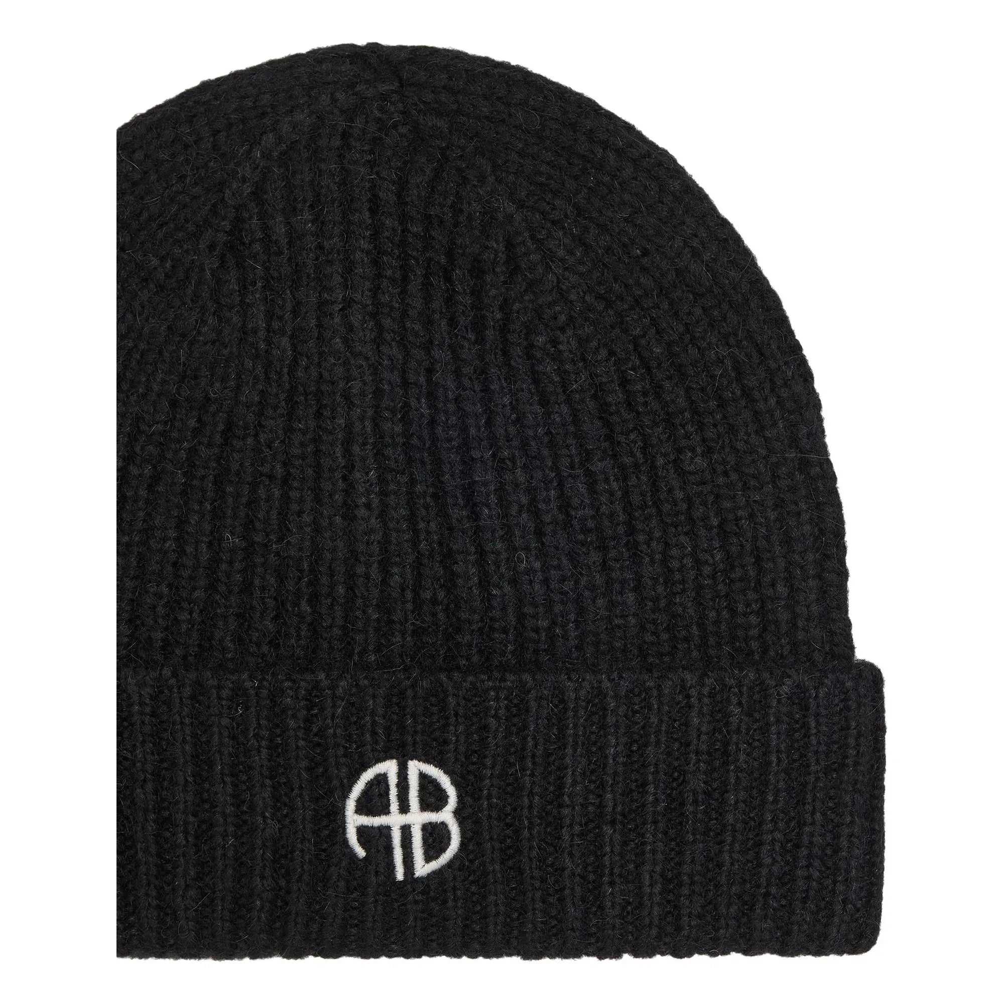 Anine Bing - Elia Wool and Alpaca Beanie | Black
