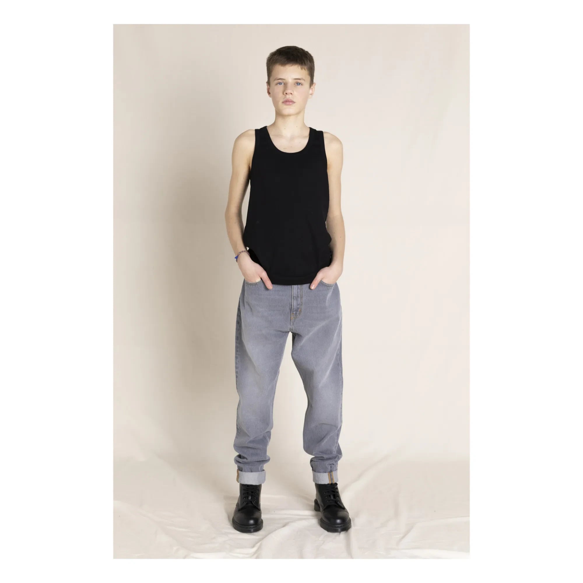Finger in the nose - Ollibis Bol Jean | Denim gri
