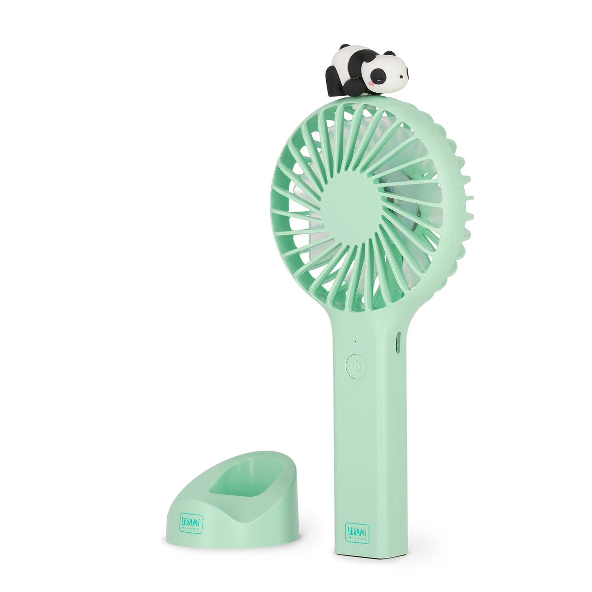 Legami - Wiederaufladbarer tragbarer Ventilator mit Basis - Mini-Ventilator