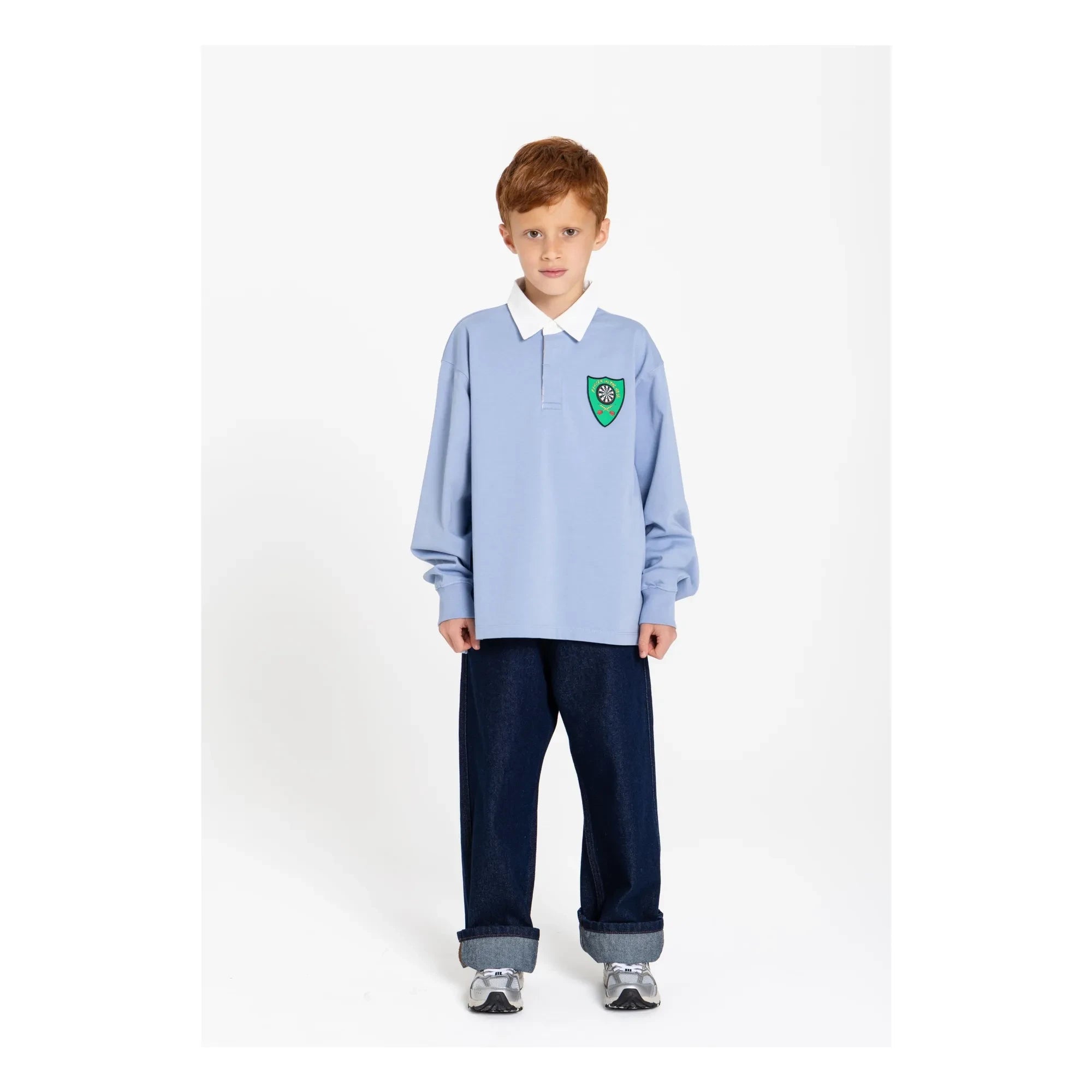 Finger in the Nose - Ezra Striped Organic Cotton Polo Shirt | Steel