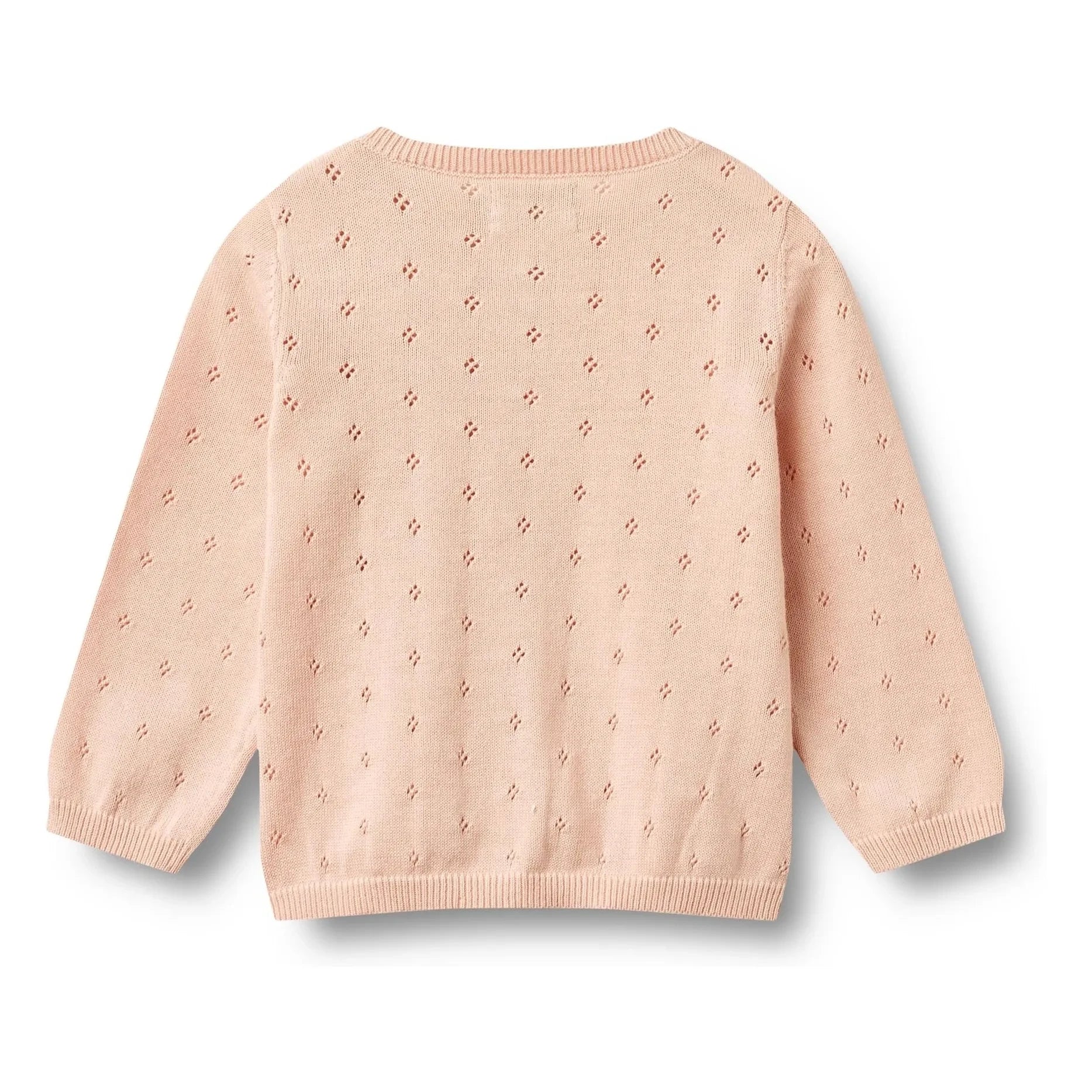 Wheat - Maia Organic Cotton Baby Knitwear Cardigan | Light Powder