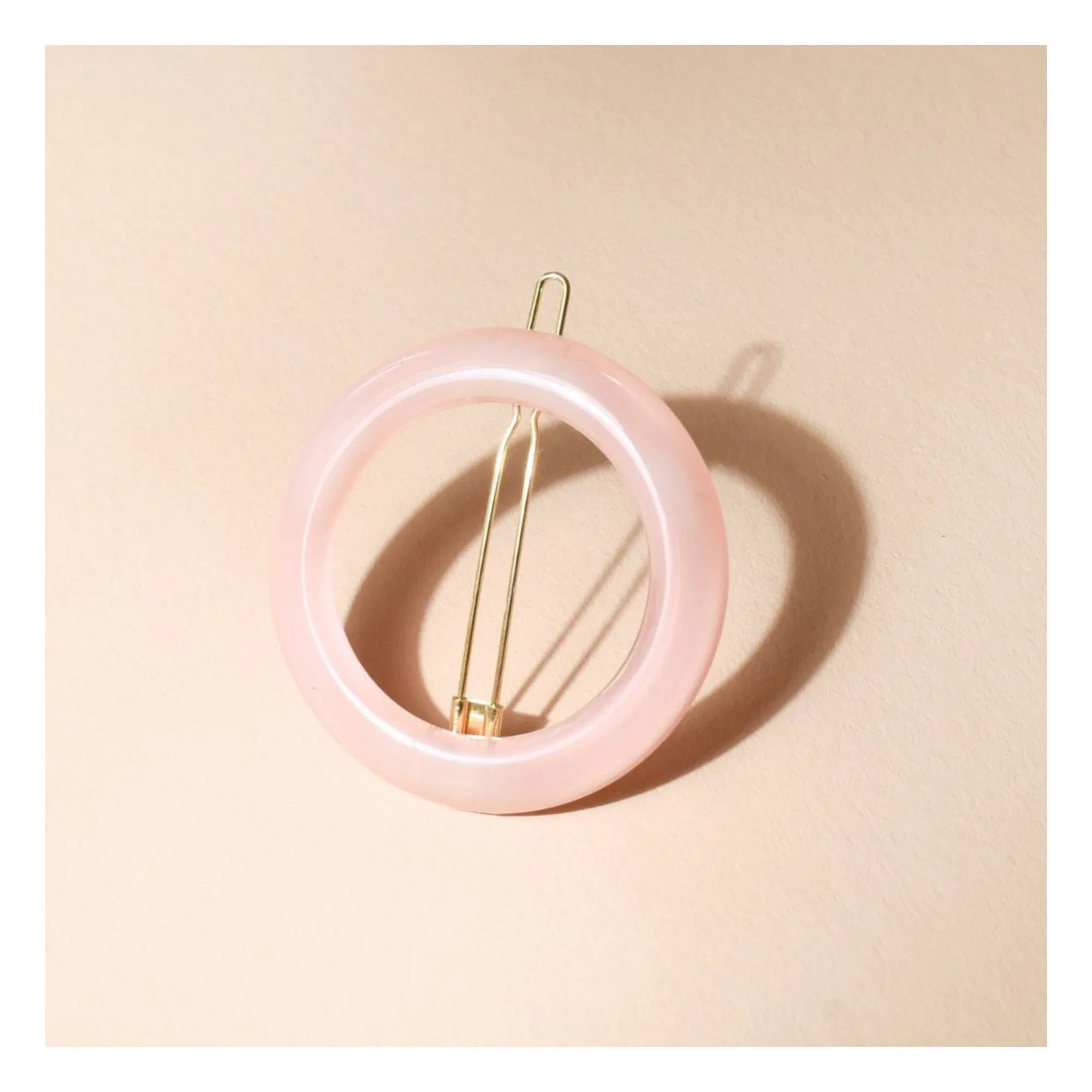 Bachca - Haarklammer "Opaline" rund | Rosa