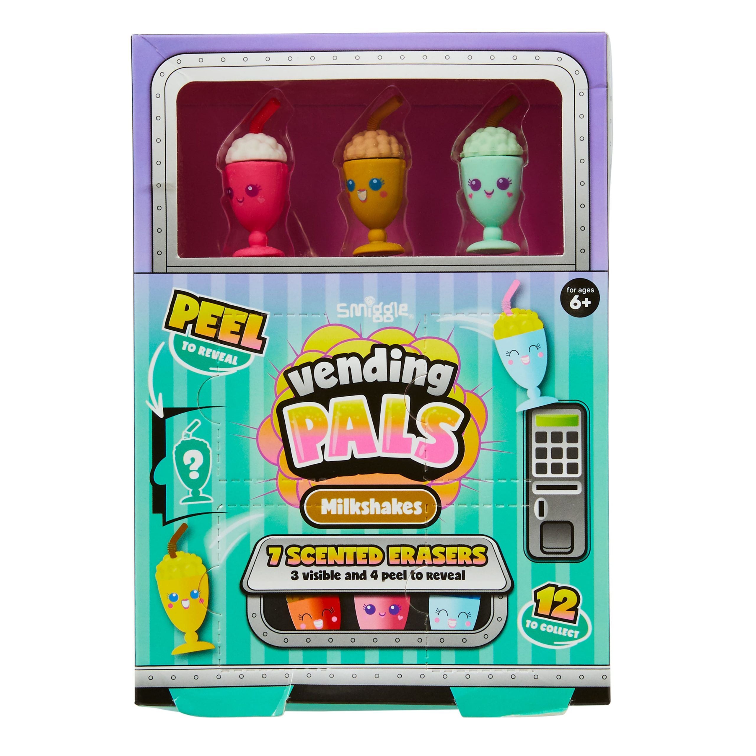 Smiggle - Vending Pals Kokulu Silgi Paketi-Dinossi