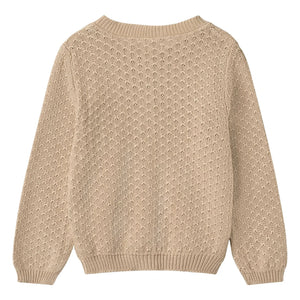 Wheat - Magnella Organic Cotton Cardigan | Ecru