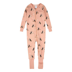 Petit Lem - Tukanlı Dönüştürülebilir Organik Pamuklu Pijama | Pembe