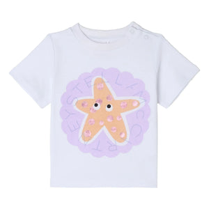 Stella McCartney Kids - Stella Etoile de Mer organik pamuklu Tişört | Beyaz