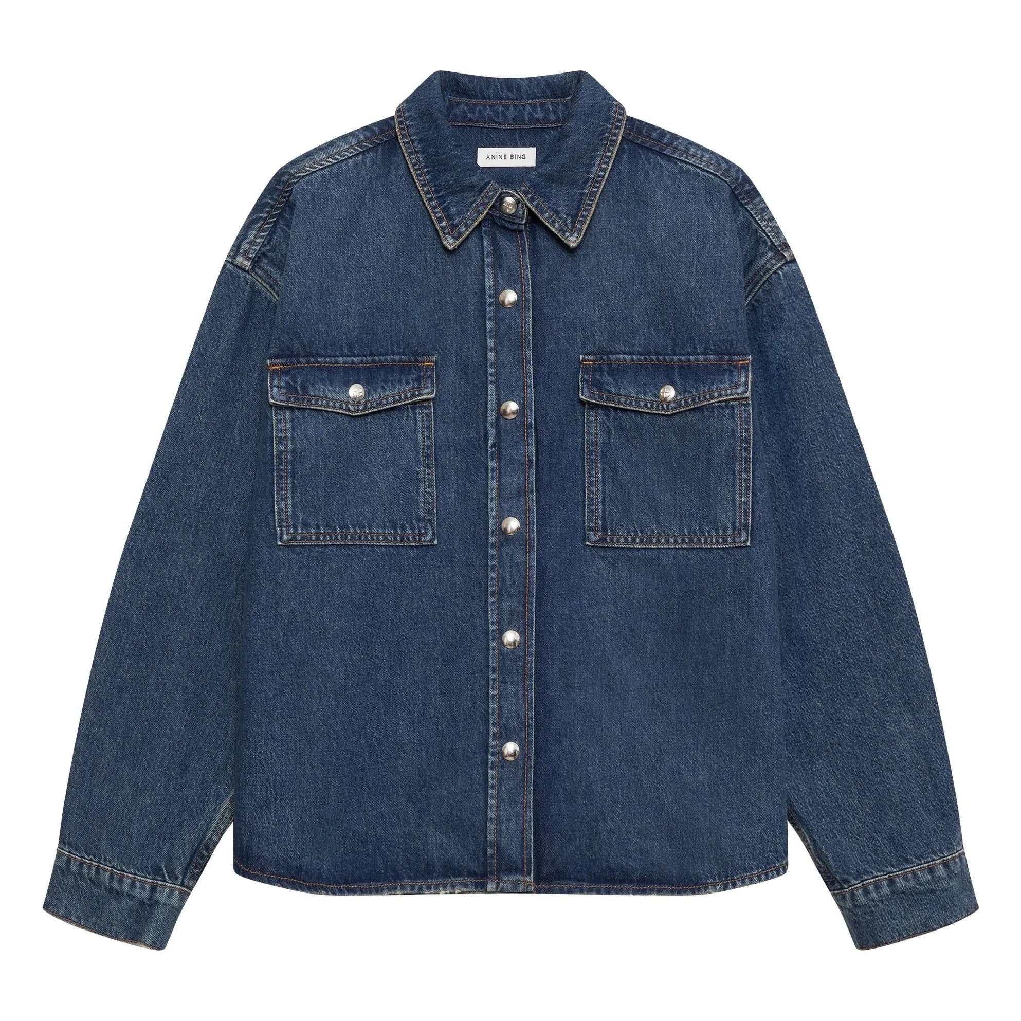 Anine Bing - Paxton Denim Gömlek | Mavi