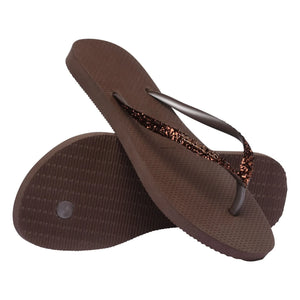 Havaianas - Slim Glitter terlikler | Chocolate