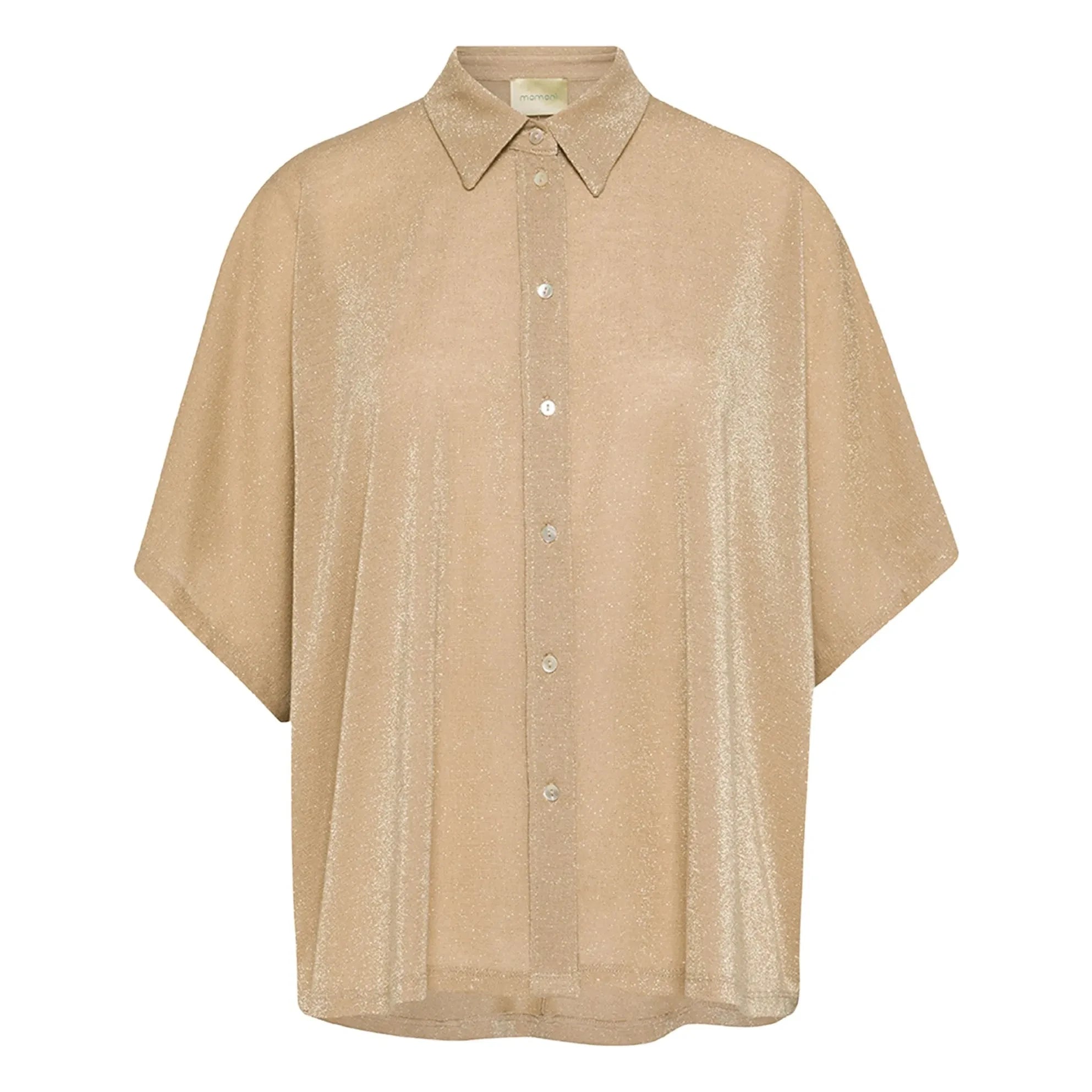 Momoni – Brooklyn Metallic-Hemd | Gold