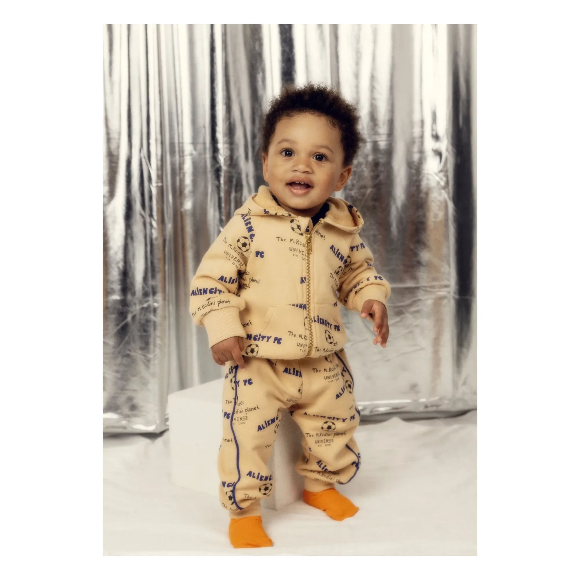 Mini Rodini - Alien City Organic Cotton Jogger | Beige