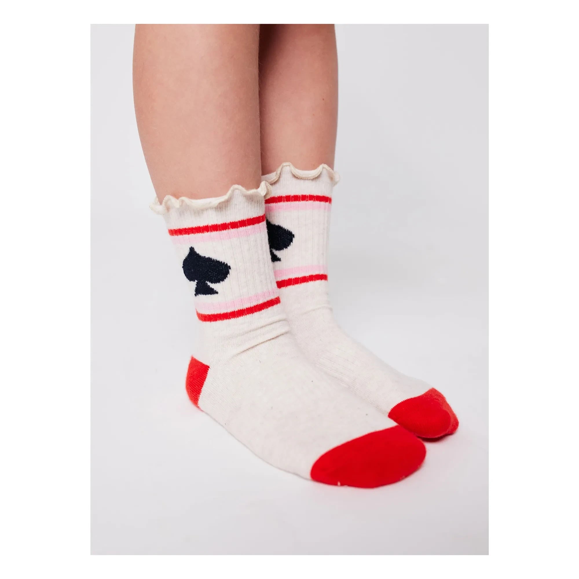 Bobo Choses - Organic Cotton Socks | Heather Beige