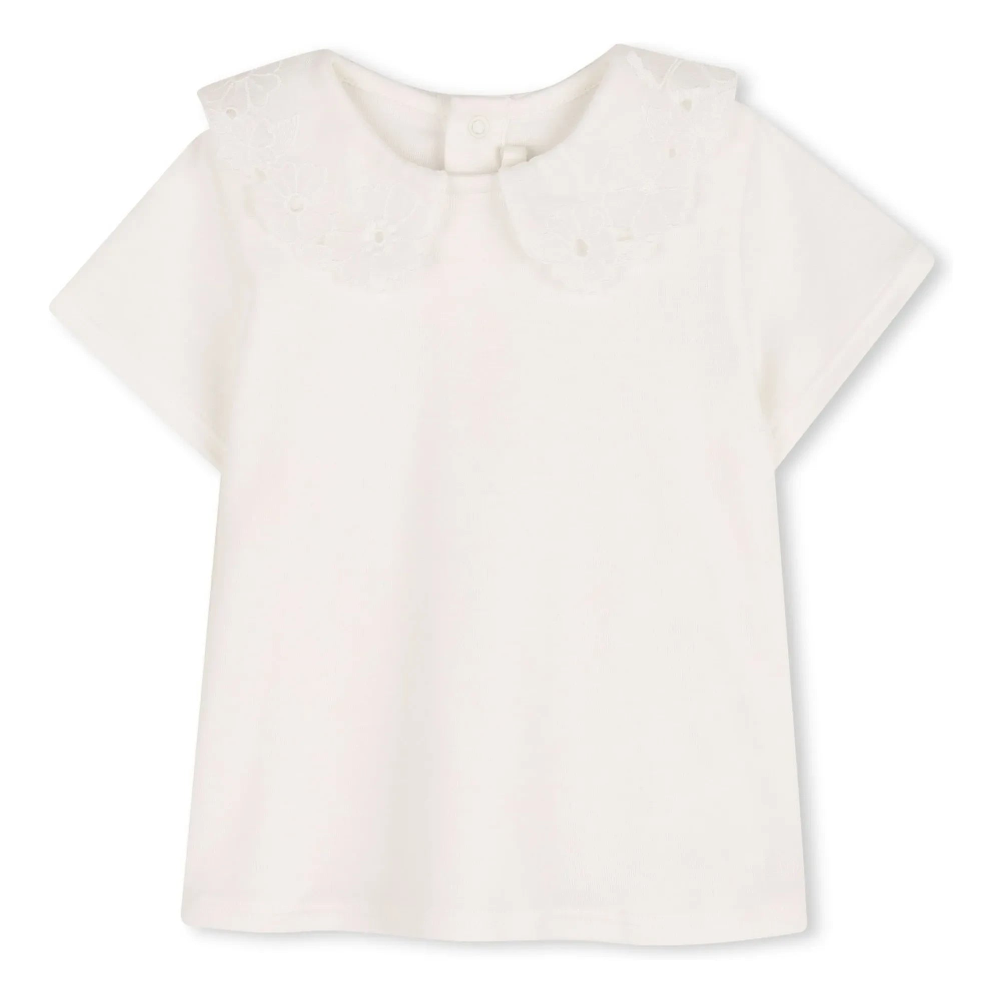 Chloé – T-Shirt aus Bio-Baumwolle | Weiß