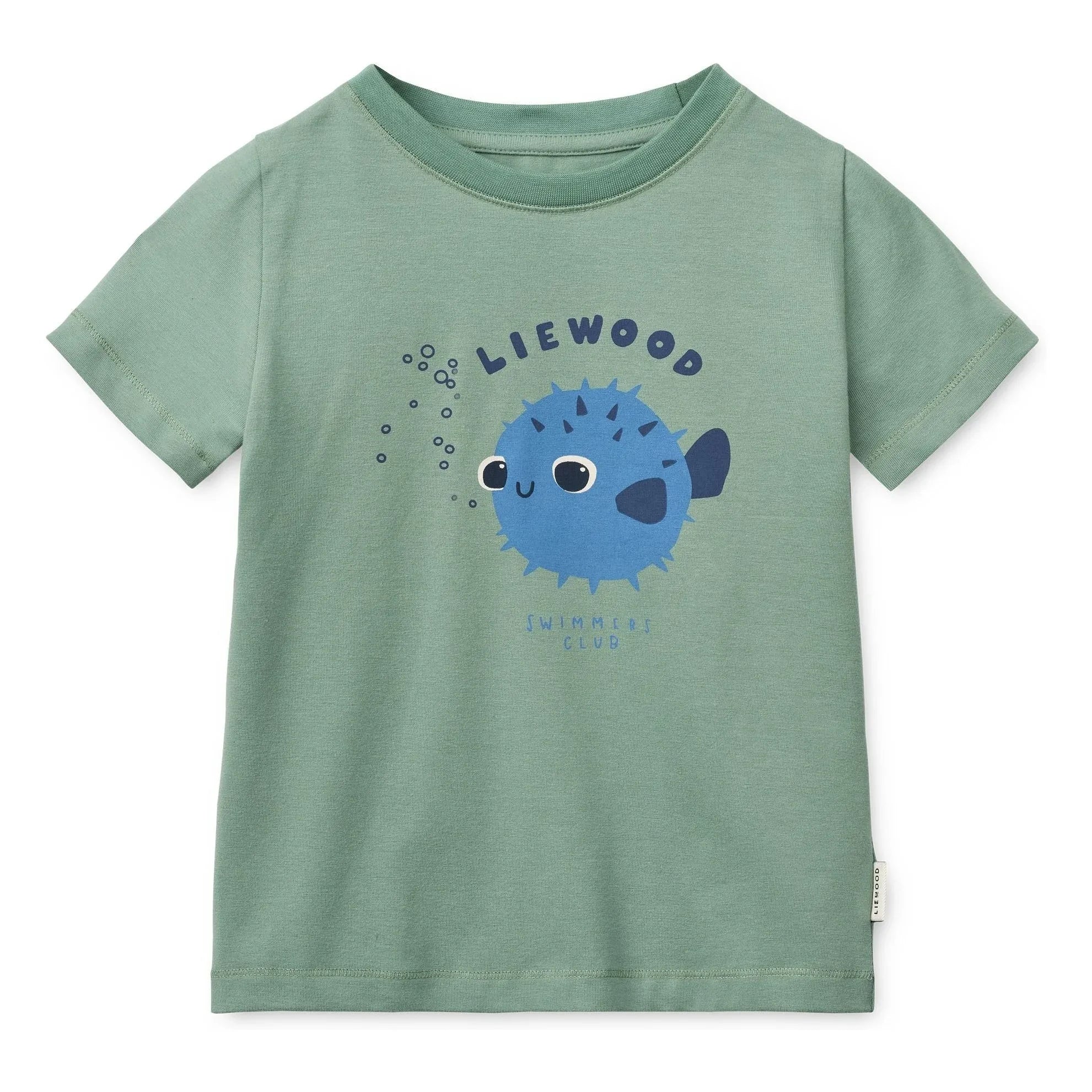 Liewood - Poisson-Globe organic cotton T-shirt and shorts set | Green