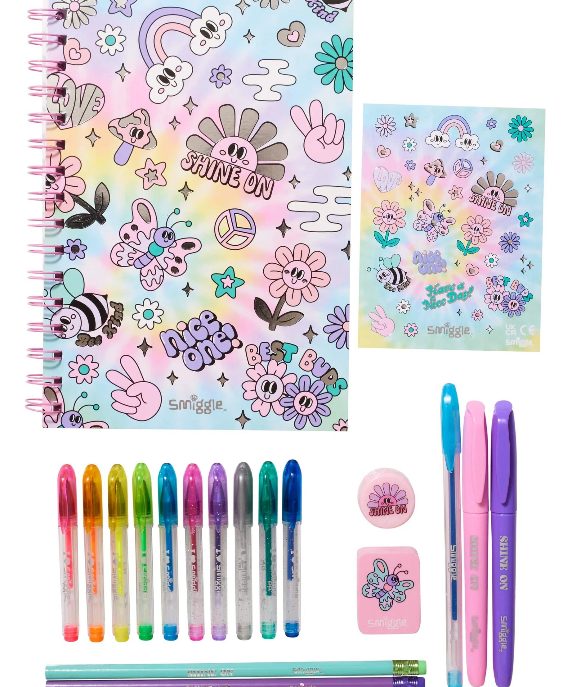 Smiggle - Kokulu A5 Defter ve Kırtasiye Seti-Dinossi