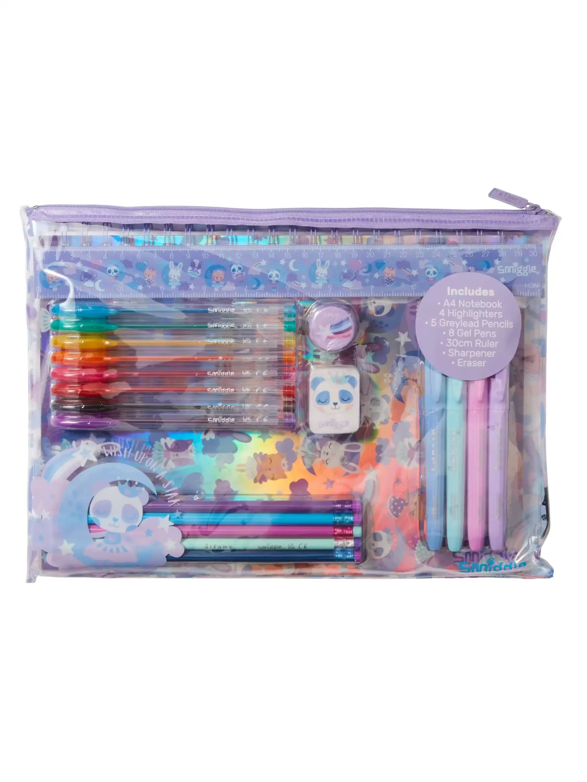 Smiggle - Wish A4 Defter ve Kırtasiye Seti-Dinossi