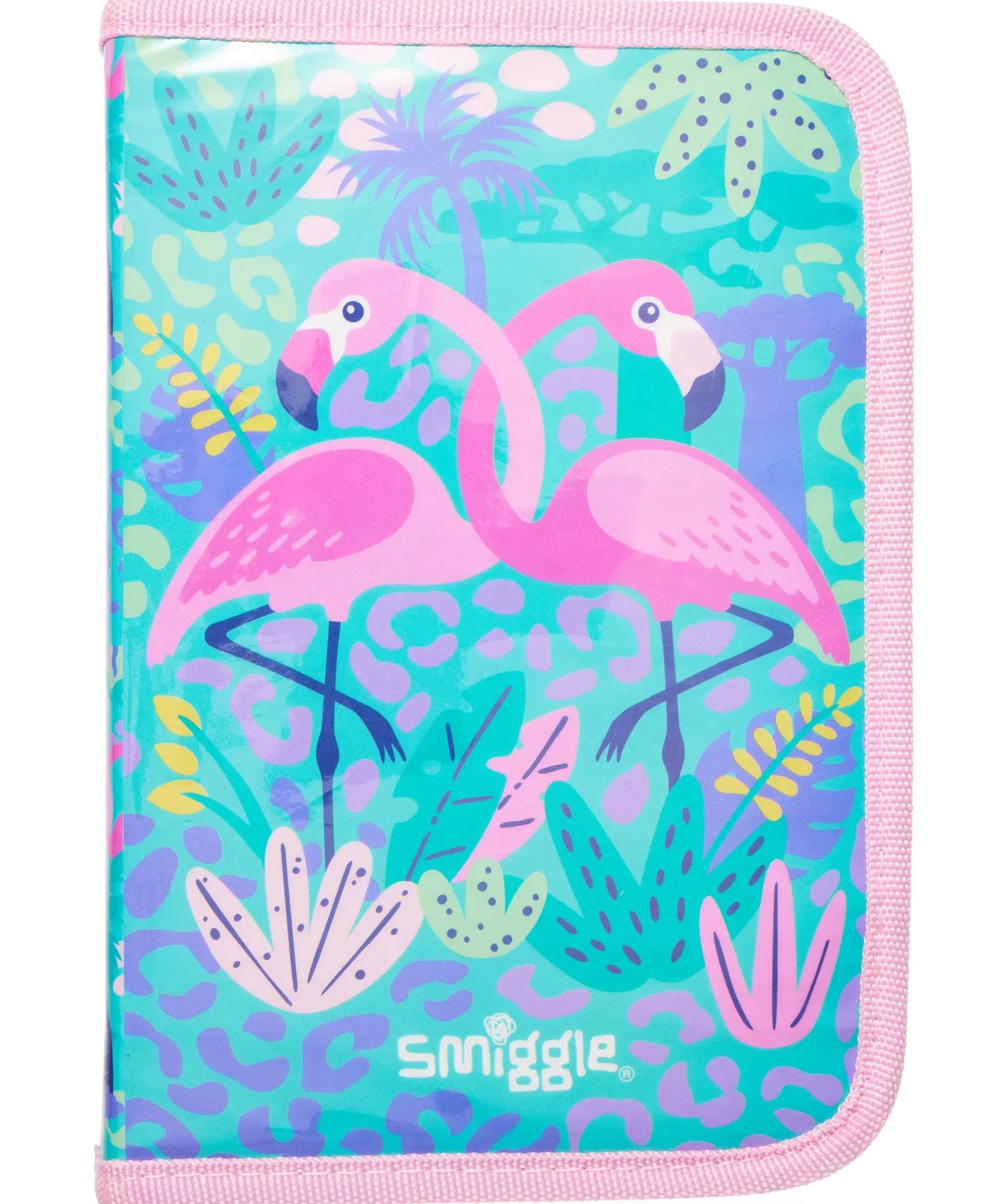 Smiggle - Wild Side Flamingo Kalem Kutusu ve Kırtasiye Seti-Dinossi